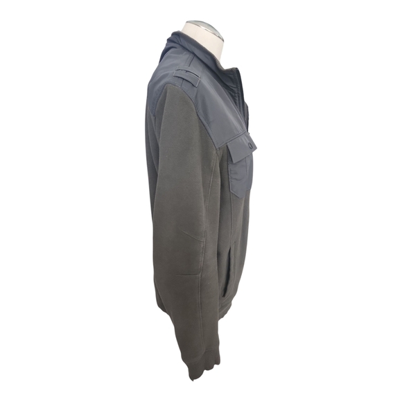 Calvin Klein Olive Green Utility Zip Jacket Size M - Picture 4 of 10